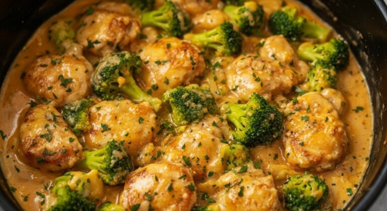 Crockpot Broccoli Cheddar Chicken – Cozy, Cheesy, and Effortless