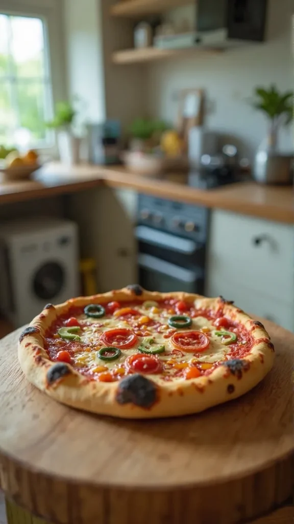 Pizza-jalapeño-kitchen-wooden-board