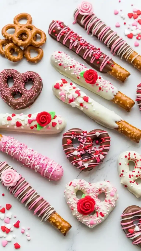 valentine-chocolate-dipped-pretzels