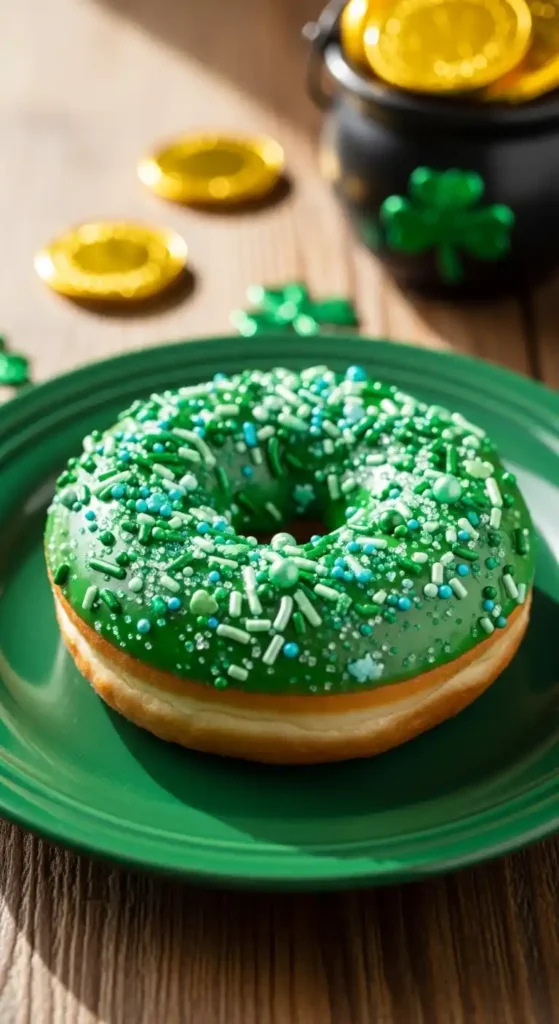 green-sprinkle-donuts