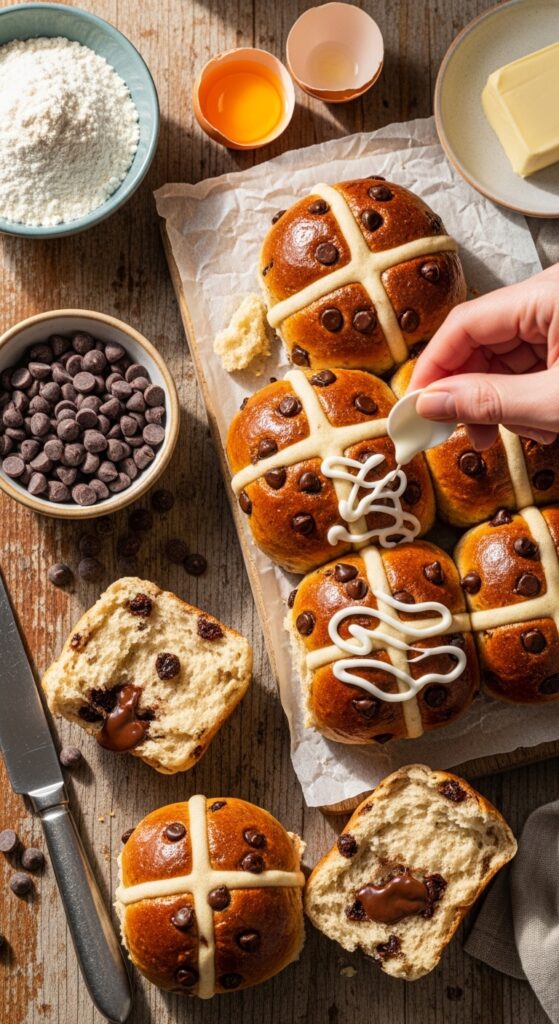 hot-cross-bun-recipe-with-chocolate-chips