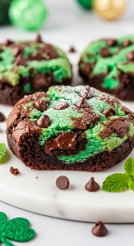 mint-chocolate-brookies